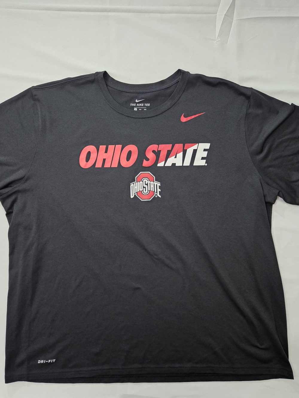 Nike Ohio State Black Tee with Red and White Logo